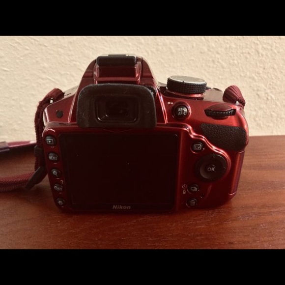 Nikon D3200 24.2 MP Digital SLR Camera - Red - Picture 5 of 7